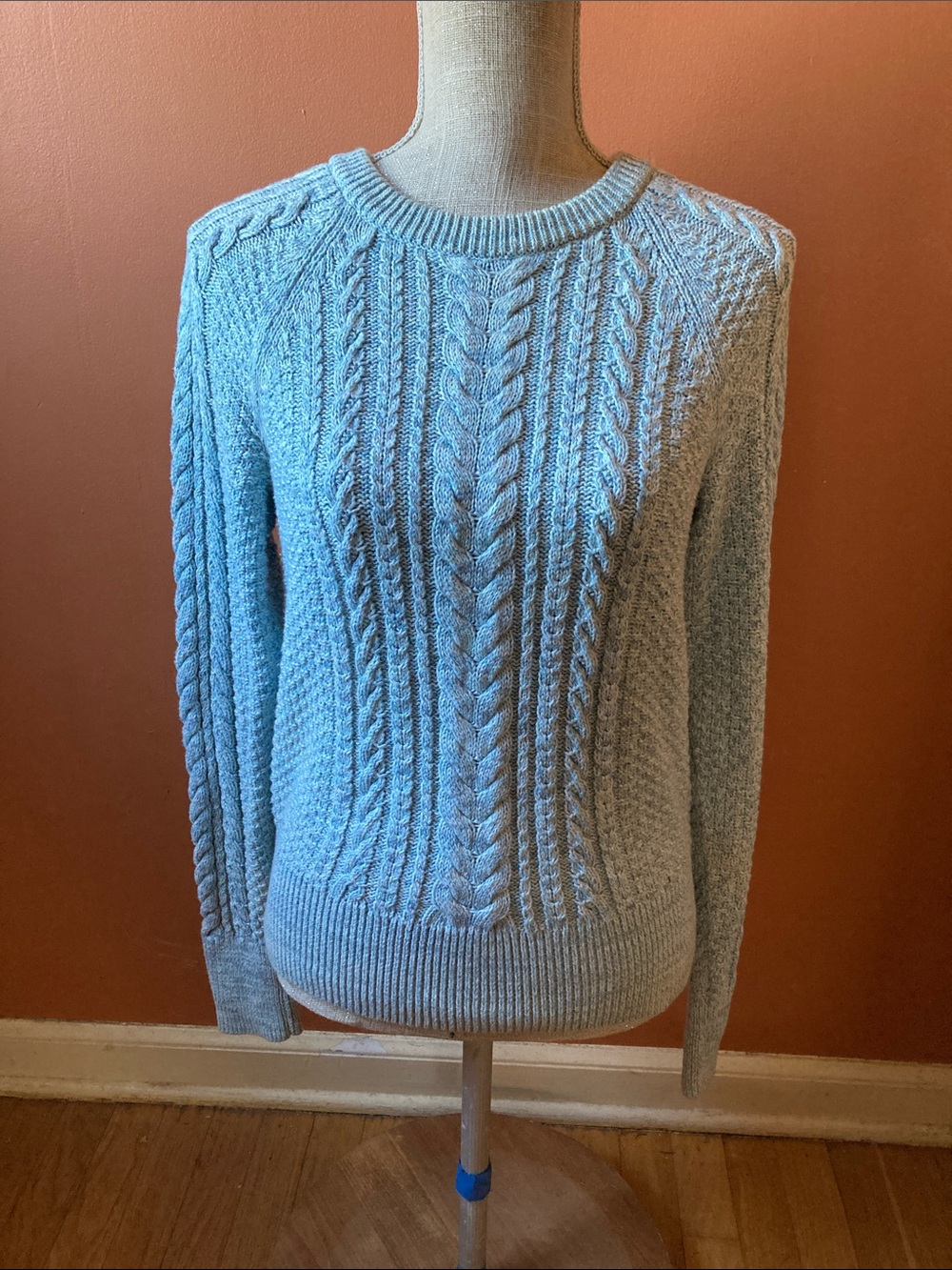 GAP Classic Cable Knit Sweater - Light Blue